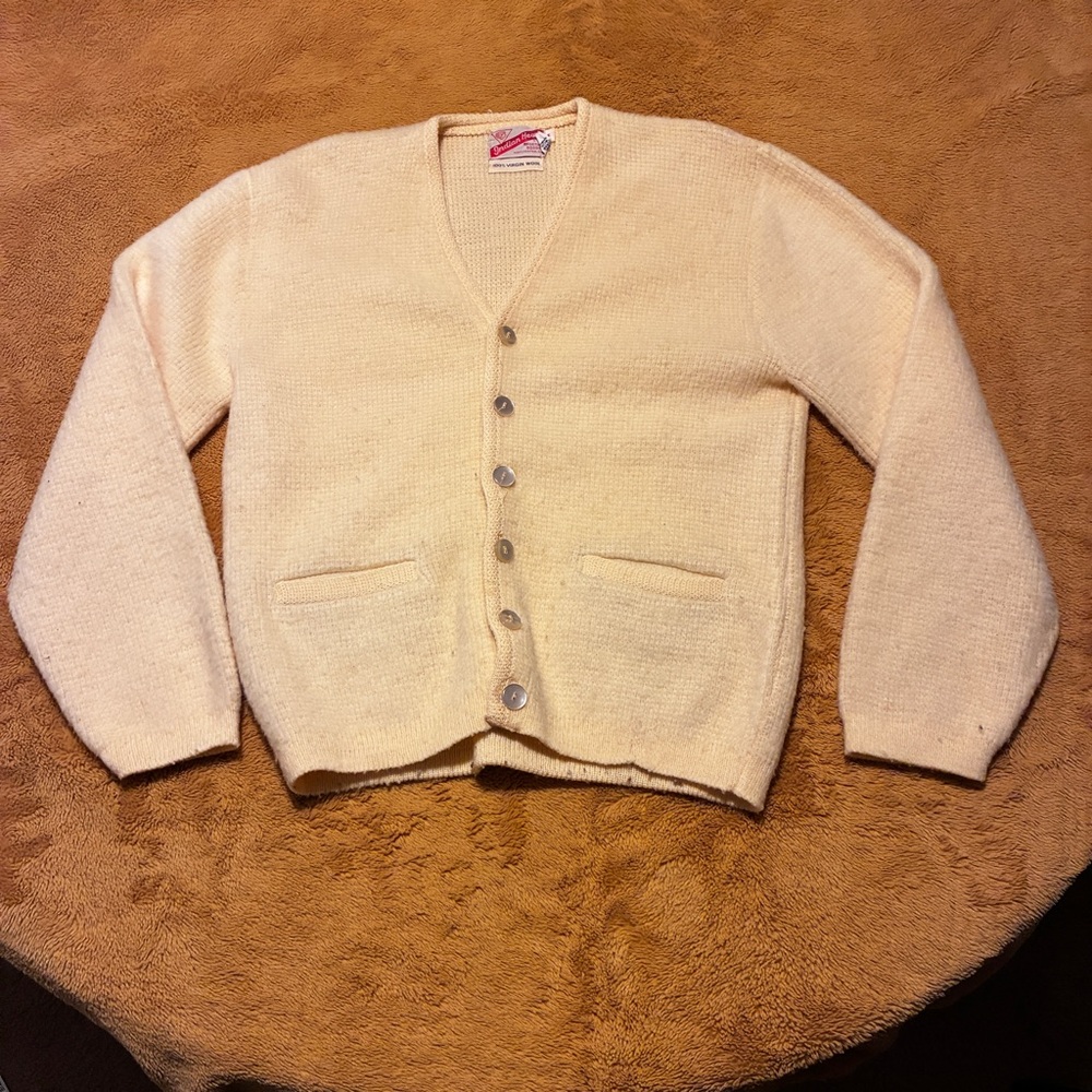 Indian Head Sporting Goods Brand Women’s Sz M Cardigan Sweater Knit  Vintage